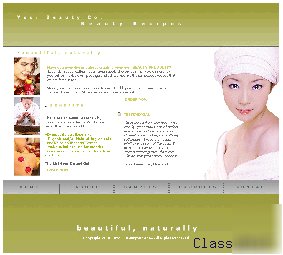 Beauty recipes business website with ebooks.