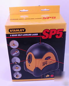 New stanley SP5 5-beam self-leveling laser in box