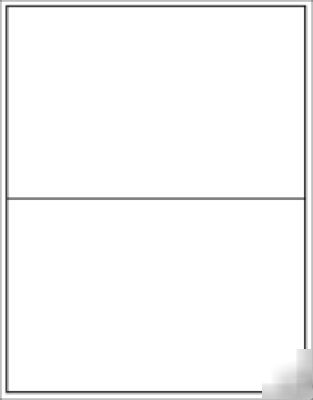 1400 self adhesive shipping labels-2 per sheet-8.5 x 11