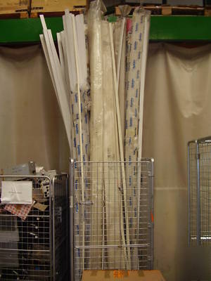 216 lengths pvc plastic mini trunking, 3M long unused