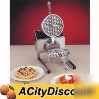 Nemco belgian waffle baker iron fixed silverstone grid