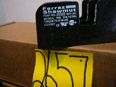 New ferraz shawmut fuse blocks & holders 5 ea - 