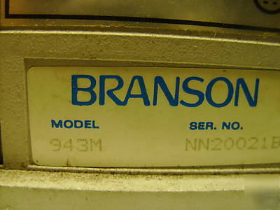 Branson 940M series power supply - model 943M