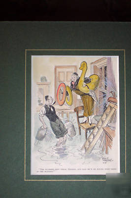 Punch cartoon on plumbing dated 30/10/1935