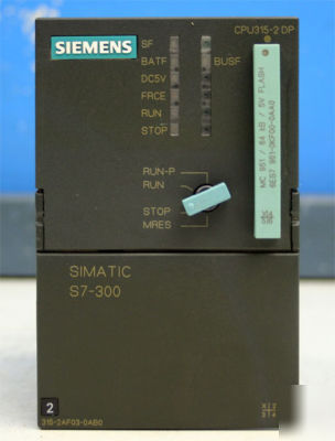 Siemens simatic S7-300 CPU315-2DP profibus cpu module