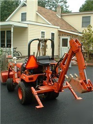 Small backhoe for kubota, deere,ford tractor.