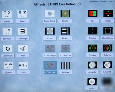 Vs eye digital visual acuity panel , digital eye chart