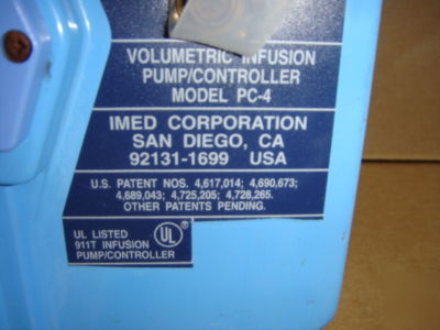 X3 imed gemini pc-4 volumetric infusion pump controller