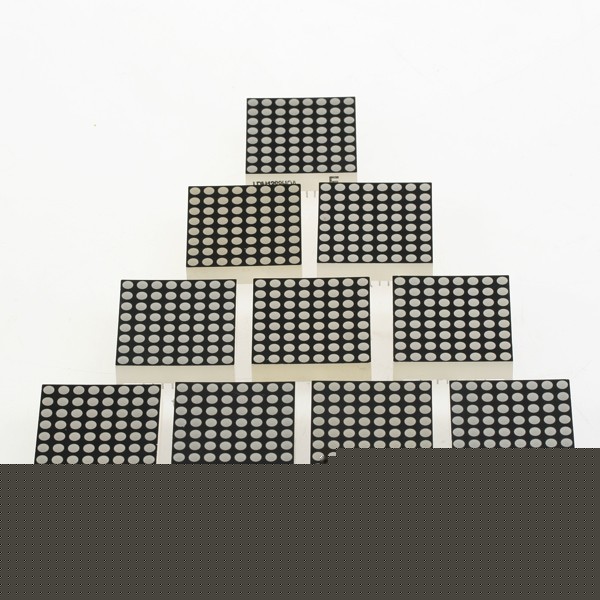 10 x red 3MM led dot matrix displays 8 x 8 64 per board