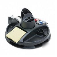 3M rotary-style desk organizer, recycled, 9-1/2 dia....