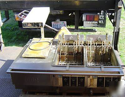 Commercial lang series 28 deep fryer electric table top