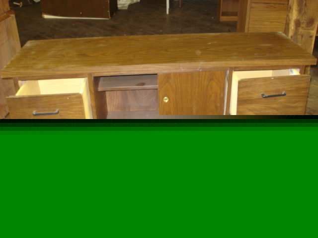 Hardwood (not pressed), 4 drawer credenza
