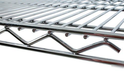 Johnson rose shelf, wire, (nsf), chrome, 14