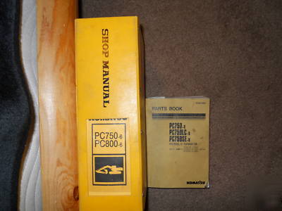 Komatsu PC750-6, lc,se, PC800 shop & parts manual set