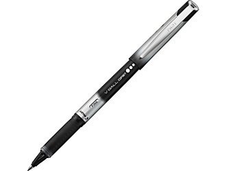 12 pilot vball grip rollerball black ink fine point pen