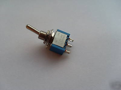 2 x toggle switch miniature spdt 1 pole flick off on 