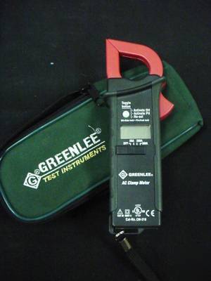 Electric greenlee cm-310 ac digital clamp meter w/ case
