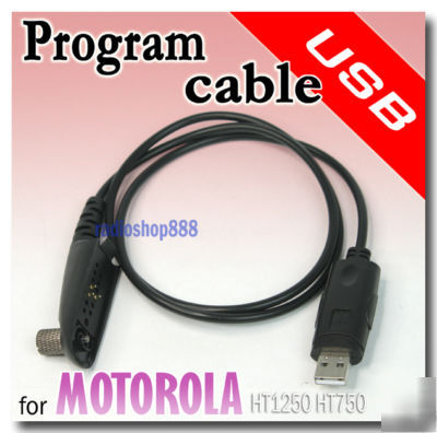 Usb program cable for motorola GP338 HT750 HT1250 6-031