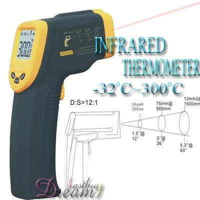 Noncontact ir infrared digital thermometer AR300 DQ045