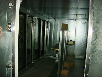 17' crown walk in cooler~styleline doors complete nice 