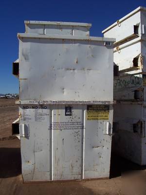 6 yard front load construction trash dumpsters