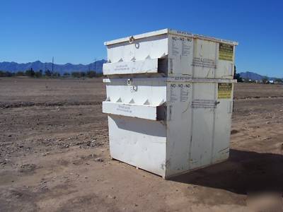 6 yard front load construction trash dumpsters