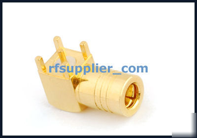 Female smb pcb right angle connector 75OHM
