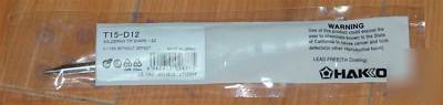 Hakko T15-D12 soldering tip,chisel,1.2 x 10MM