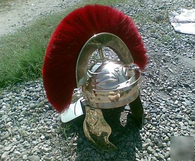 Halloween costume,roman gallic helmet w/plume militariy