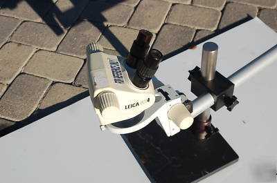 Leica M5A stereo zoom stereozoom microscope+ boom stand