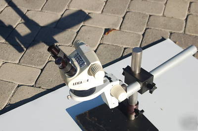 Leica M5A stereo zoom stereozoom microscope+ boom stand