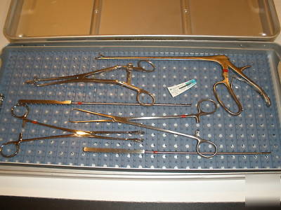 Miltex culposcopy instruments (six) and tray