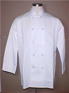 New chefs coat clipper jacket white, medium brand 