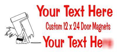 Painter painting paint auto truck magnetic sign-custom