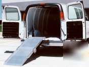 Rear mount aluminum cargo van ramp - 24