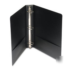 Wilson jones basic vinyl round ring binder with label h