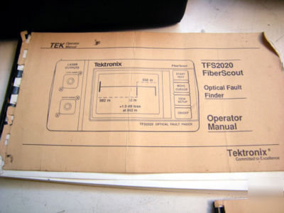 Tektronix TFS2020 fiberscout handheld optical fault