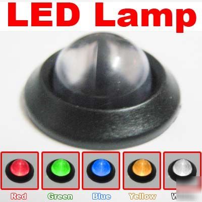 10 green 10MMLED light lamp pre wired 12V dc & holder
