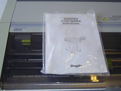 Duplo v-740 continuous forms burster **perfect**