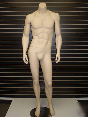 Headless flesh tone masculine male mannequin tm-2