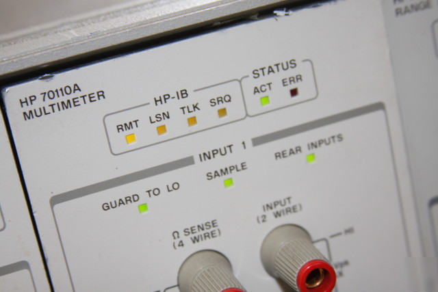 Hp agilent 70110A multimeter w/opt. H10 module