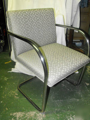 Knoll brno tubular chrome frame side chairs