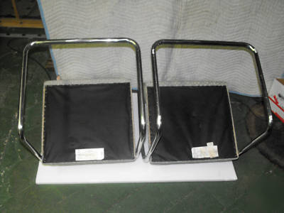 Knoll brno tubular chrome frame side chairs