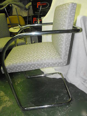 Knoll brno tubular chrome frame side chairs