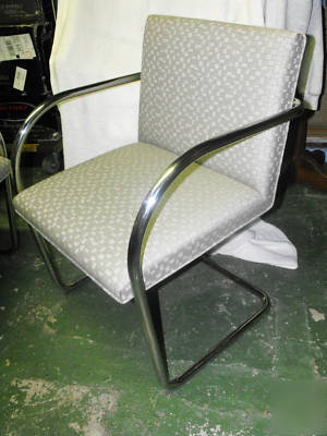 Knoll brno tubular chrome frame side chairs