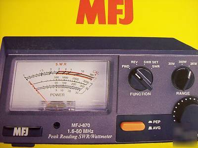 New mfj 870 - grandmaster swr/wattmeter 1.6 - 60MHZ - 