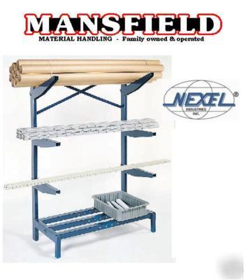 Nexel cantilever rack frame 72 x 24 storage shelving