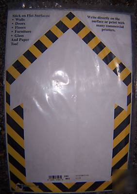 Set/ 8 indoor/outdoor replacement sign yellow 20 X13 