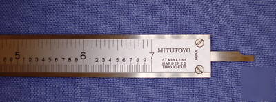 Vintage 6â€ mitutoyo vernier caliper parallax-free nos