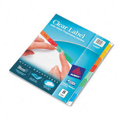 Avery(r) index maker(r) clear label dividers with color